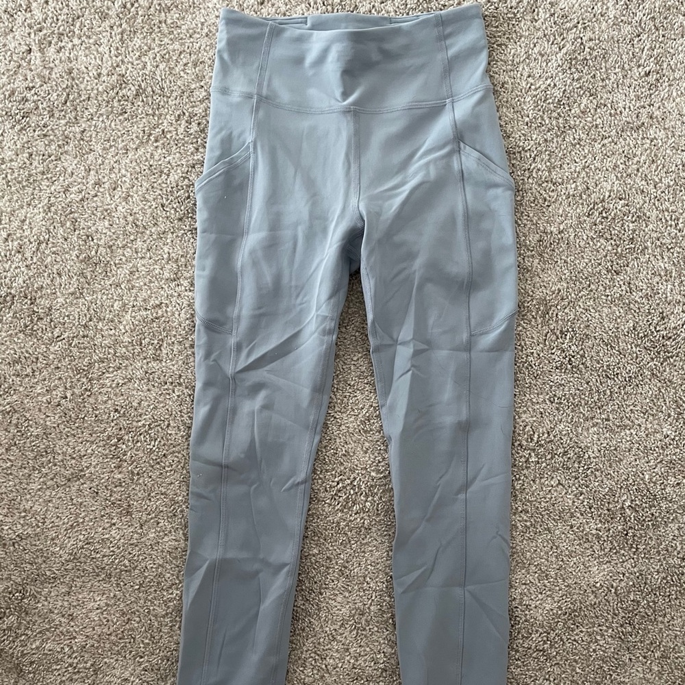 Lululemon Invigorate High Rise Crop 23” Chambray